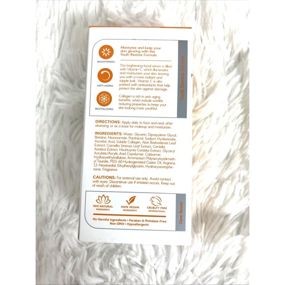 Vitamin C Serum Collagen Dark Spots Advanced Skin Brightening Anti-Aging Restore - Picture 6 of 7